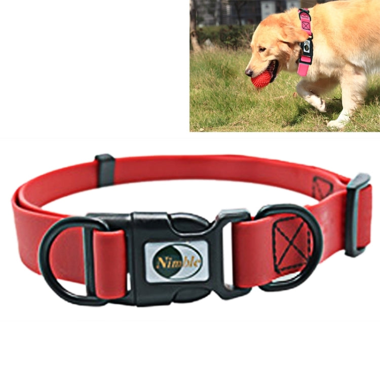 PVC Material Waterproof Adjustable Dual Loop Pet Dogs Collar, Suitable for Ferocious Dogs, Size: S, Collar Size: 24-36 cm
