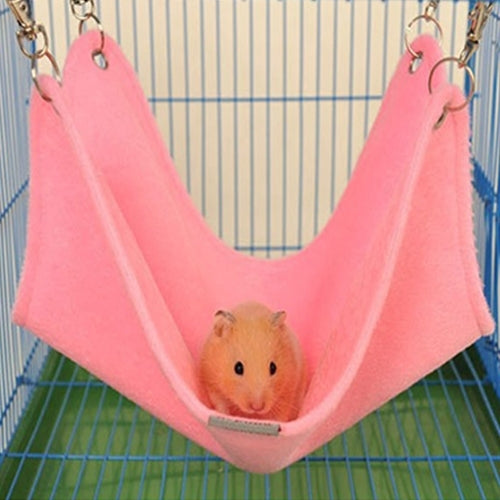 Pet Autumn Winter Short Plush Hamster Pet Keep Warm Ferret Hammock for Small Pets, Small, Size:16*15cm