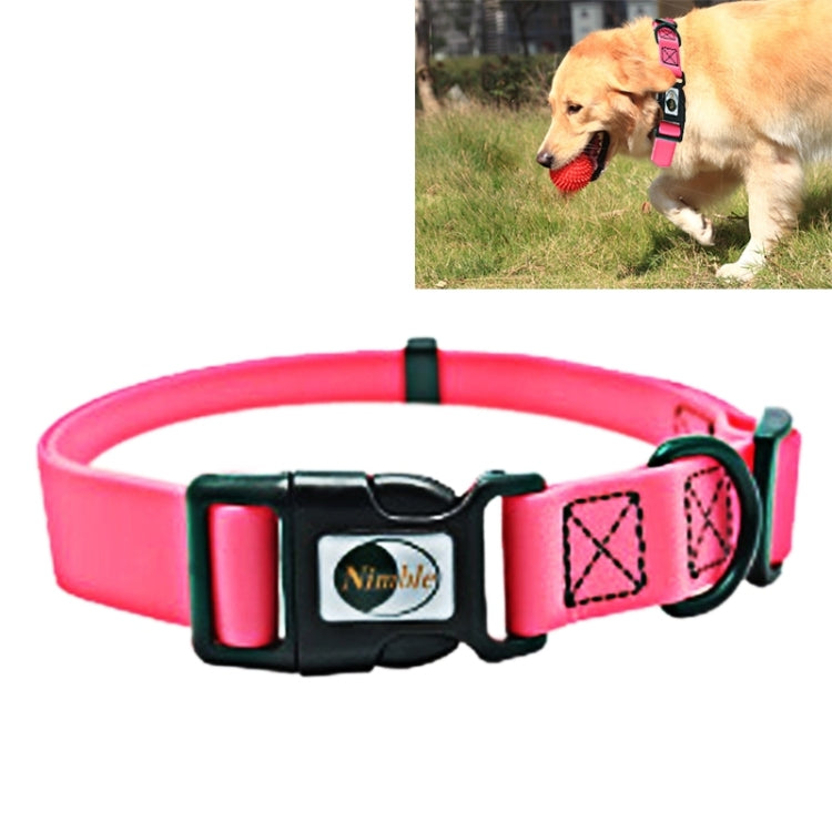 PVC Material Waterproof Adjustable Single Loop Pet Dogs Collar, Suitable for Docile Dogs, Size: S, Collar Size: 24-36 cm