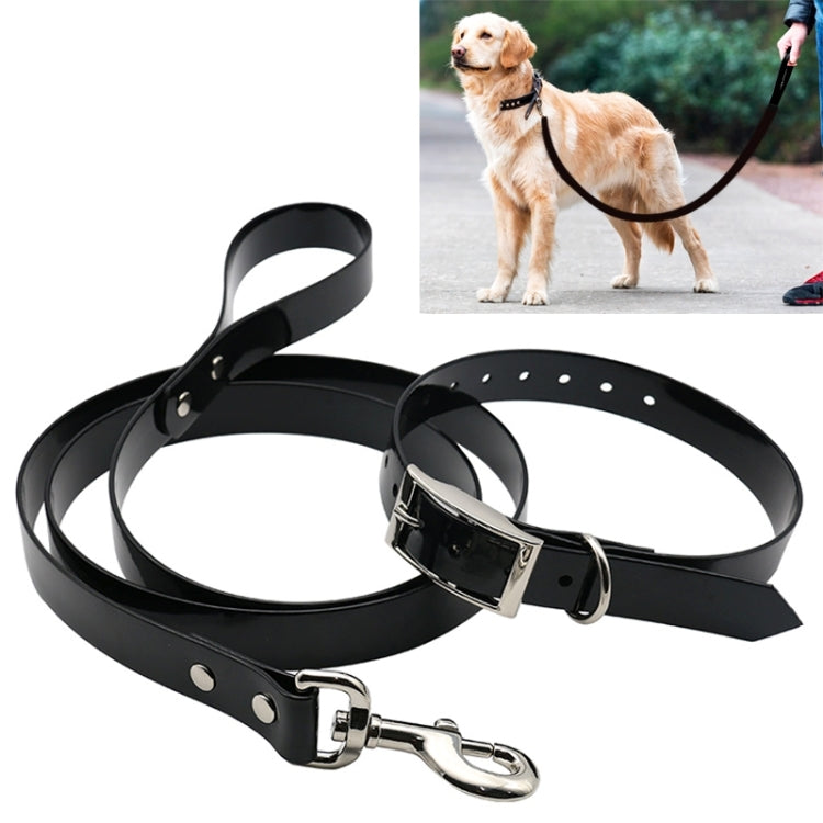TPU Material Traction Belt Pet Dogs Collar Telescopic Dog Traction Rope with Dog Leash Handle, Size: L, Rope Length: 150 cm, Collar Size: 60 cm