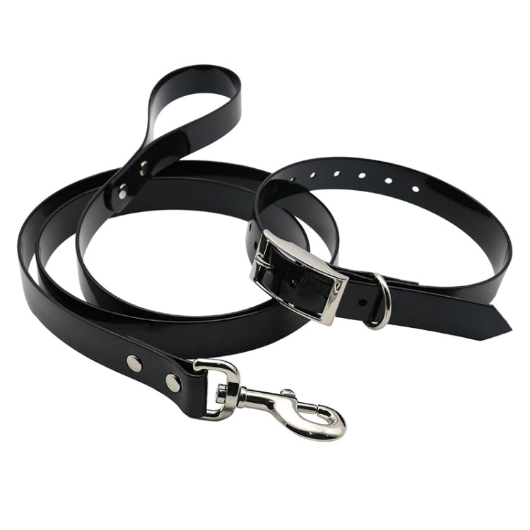 TPU Material Traction Belt Pet Dogs Collar Telescopic Dog Traction Rope with Dog Leash Handle, Size: L, Rope Length: 150 cm, Collar Size: 60 cm