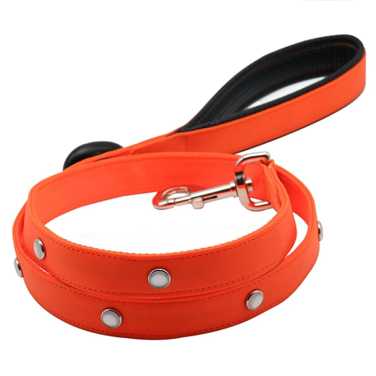 PVC Webbing Material Waterproof LED Light Traction Belt Pet Dogs Traction Rope with Handle, Suitable For Medium and Large Dogs, Rope Length: 120 cm