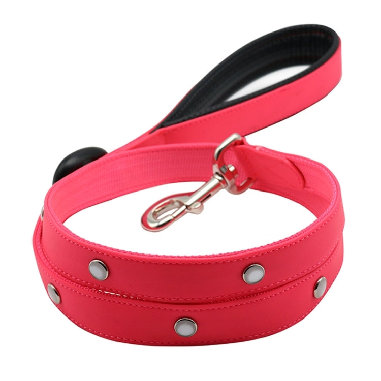 PVC Webbing Material Waterproof LED Light Traction Belt Pet Dogs Traction Rope with Handle, Suitable For Medium and Large Dogs, Rope Length: 120 cm