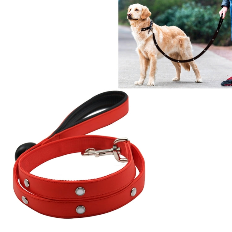 PVC Webbing Material Waterproof LED Light Traction Belt Pet Dogs Traction Rope with Handle, Suitable For Medium and Large Dogs, Rope Length: 120 cm