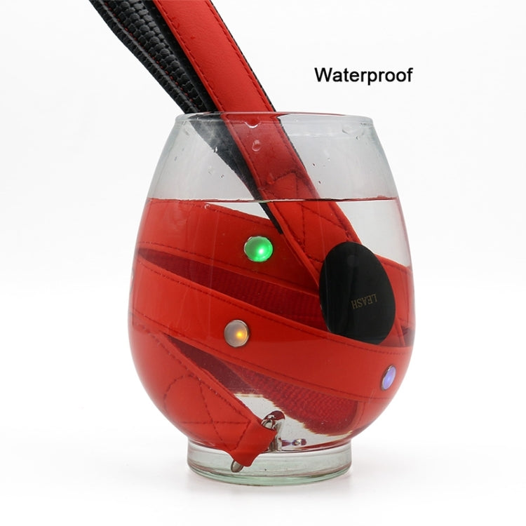 PVC Webbing Material Waterproof LED Light Traction Belt Pet Dogs Traction Rope with Handle, Suitable For Medium and Large Dogs, Rope Length: 120 cm