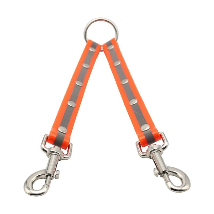 TPU Material Pet Dogs 2 in 1 Tangle-free Traction Rope Double Pet Dog Walking Leash, Length: 25 cm