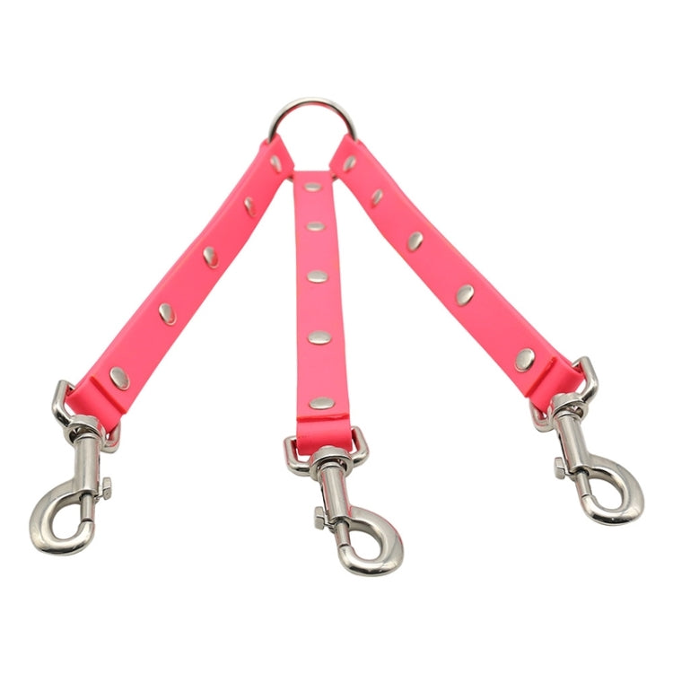 TPU Material Pet Dogs 3 in 1 Tangle-free Traction Rope Double Pet Dog Walking Leash, Length: 25 cm