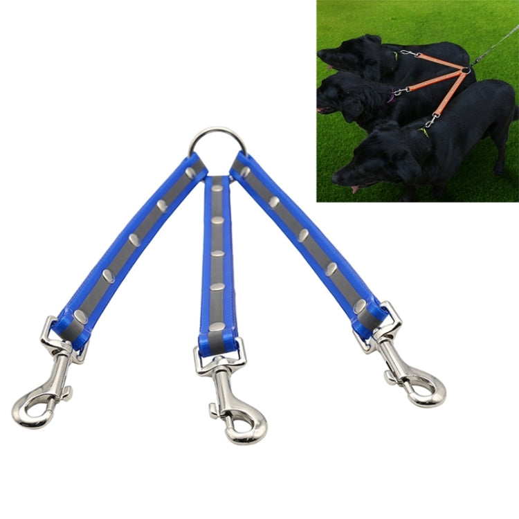 TPU Material Pet Dogs 3 in 1 Tangle-free Traction Rope Double Pet Dog Walking Leash, Length: 25 cm