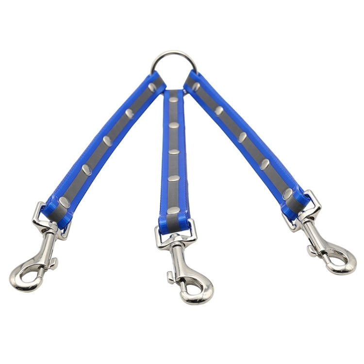 TPU Material Pet Dogs 3 in 1 Tangle-free Traction Rope Double Pet Dog Walking Leash, Length: 25 cm