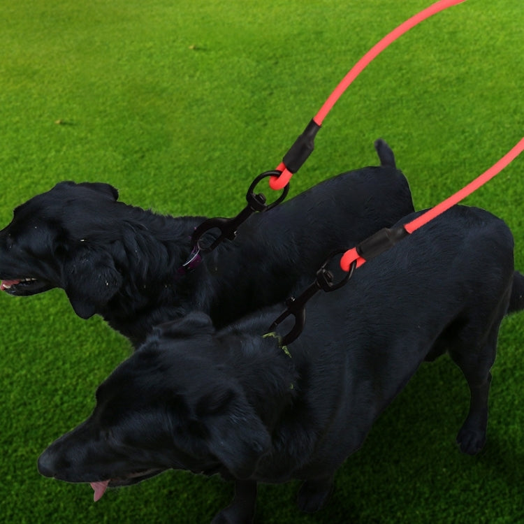 PVC Material Pet Dogs 2 in 1 Tangle-free Traction Rope Double Pet Dog Walking Leash Connectors, Rope Length: 25 cm