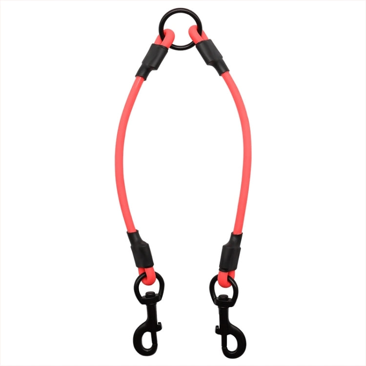 PVC Material Pet Dogs 2 in 1 Tangle-free Traction Rope Double Pet Dog Walking Leash Connectors, Rope Length: 25 cm