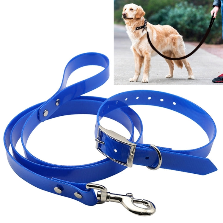 TPU Material Traction Belt Pet Dogs Collar Telescopic Dog Traction Rope with Dog Leash Handle, Size: S, Rope Length: 120 cm, Collar Size: 40 cm