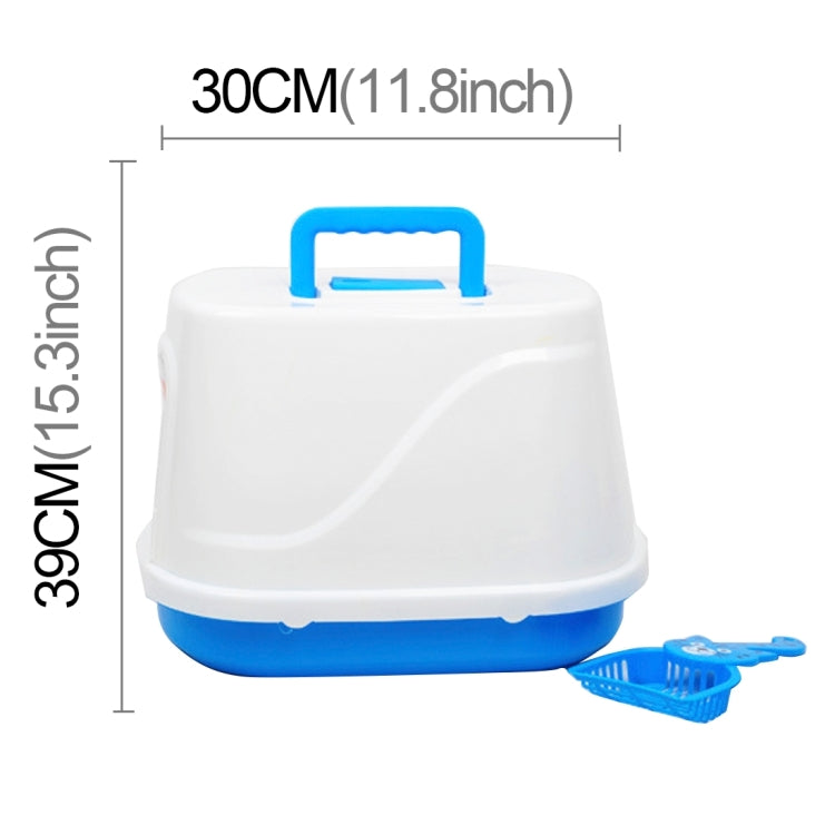 Indoor Pet Enclosed Cat Toilet Litter Box,Size:39*30*30cm