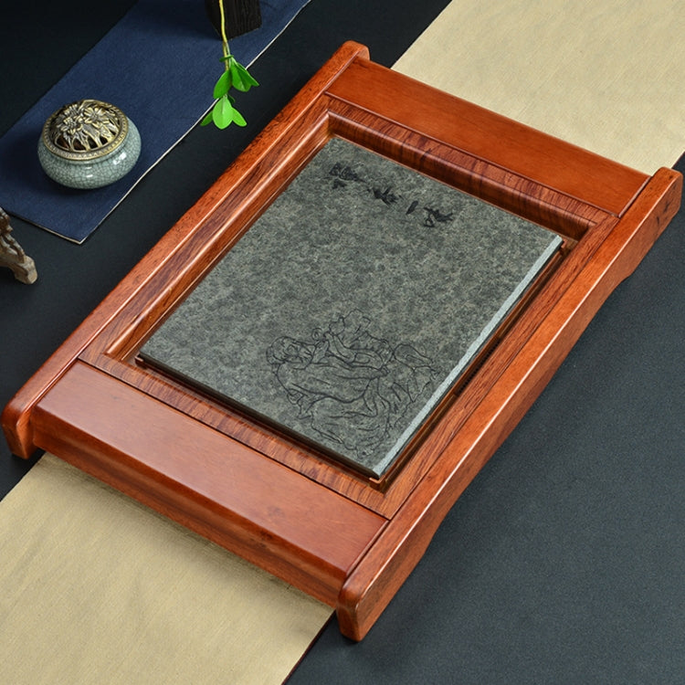 Household Solid Wood Drainage Tea Tray Kung Fu Teaware