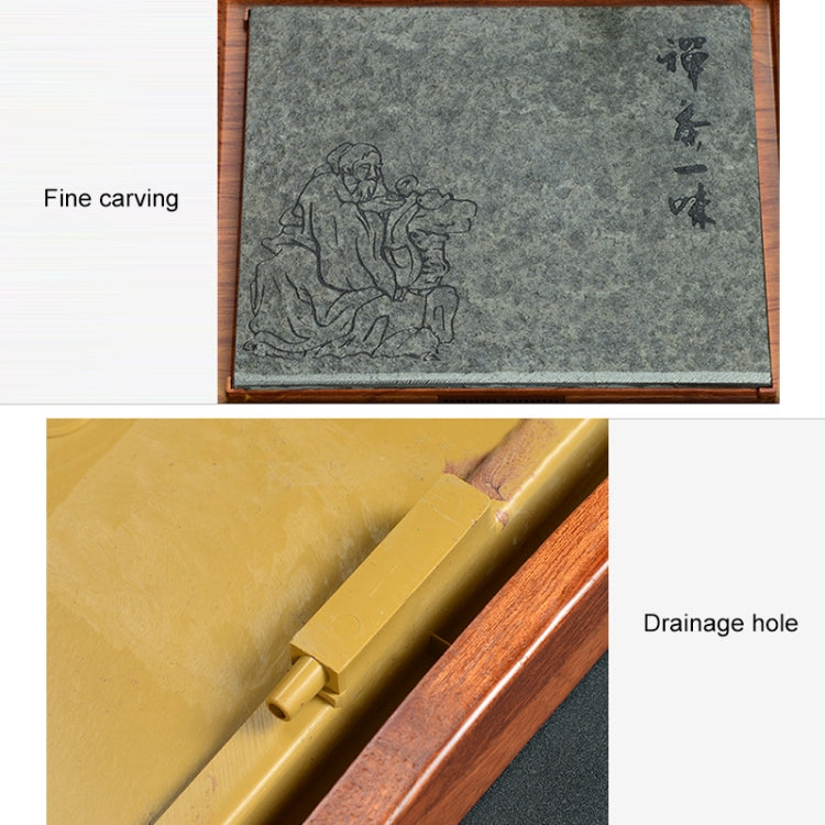 Household Solid Wood Drainage Tea Tray Kung Fu Teaware