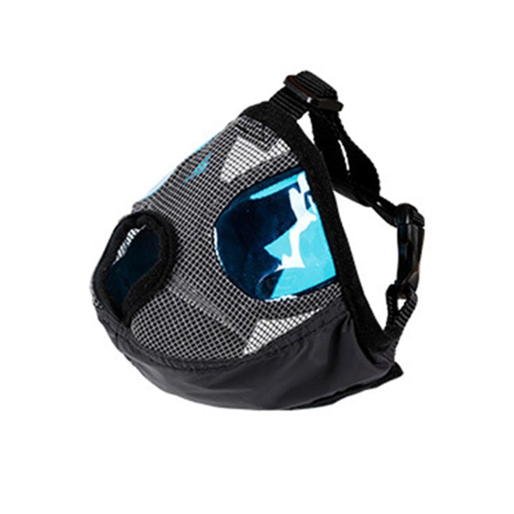 Adjustable Short Mouth Flat Nose Pet Dog Mouth Cover Muzzles Anti-biting Barking Comfortable Camouflage, M, Neck Size: 28-48cm(Grey)