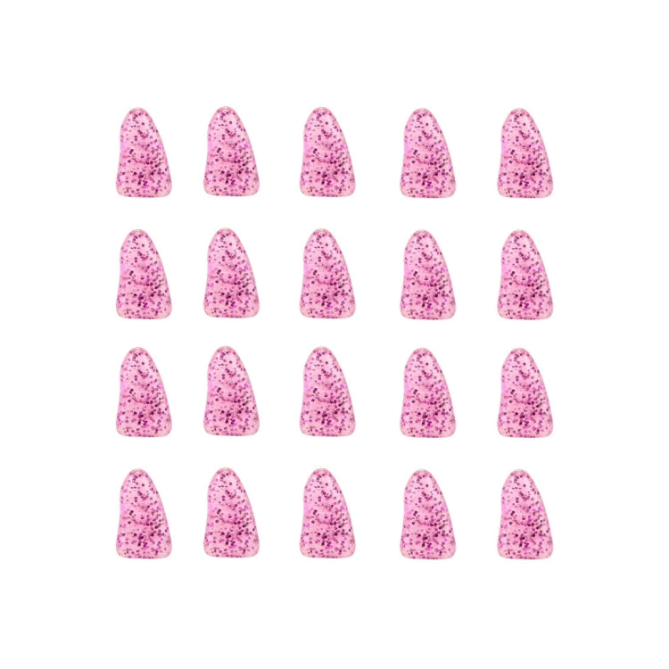 20 PCS Decorative Glitter Powder Furniture Protecting Pet Nail Covers, Size: XS (for 0.5-2.5kg Pets)(Pink)