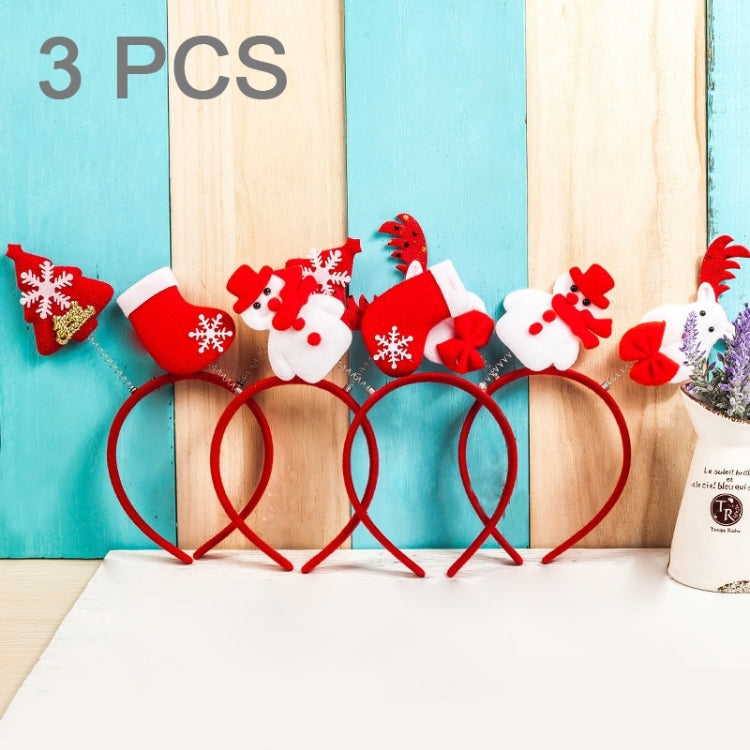 3 PCS Christmas Accessories Child Hair Band, Random Style Delivery