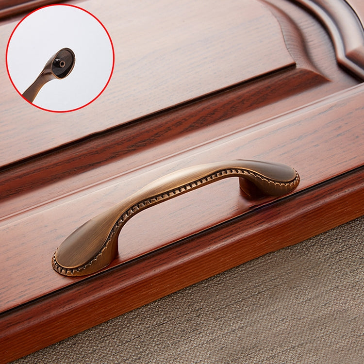 7 PCS Coffee 6009-96 Drawer Cabinet Door European Style Retro Copper Handle