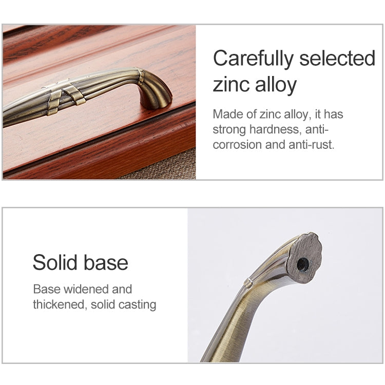 5 PCS 6046-96 Ivory White Drawer Cabinet Door European Style Classical Bronze Handle