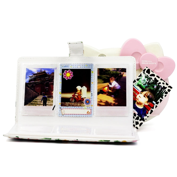Flamingo Cactus Pattern 3 inch DIY PU Mini Creativity Insert Type 32 Pages Exquisite Photo Album for Polaroid