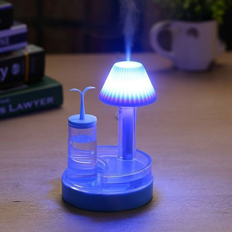 2W 2 in 1 Mushroom Shape USB Charging LED Night Light Ultrasonic Cold Fog Humidifier Built-in power adapter, Capacity: 250ml, DC 5V