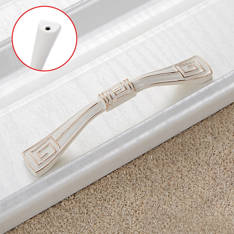 5 PCS 6056-96 Ivory White Drawer Cabinet Door European Style Solid Handle