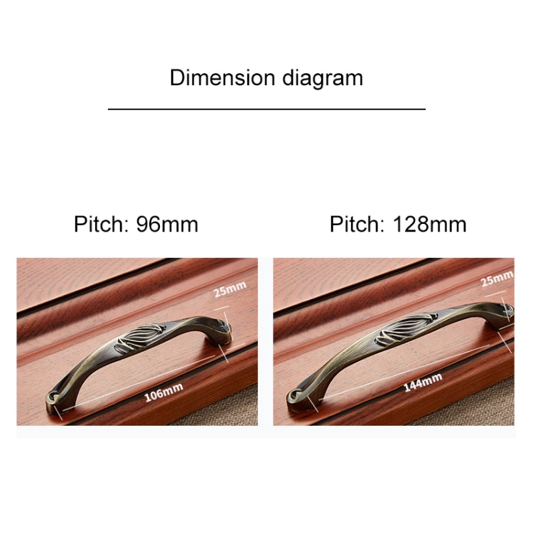 3 PCS 6047-128 Stainless Steel Electroplated Cabinet Handle (Gold + Silver)