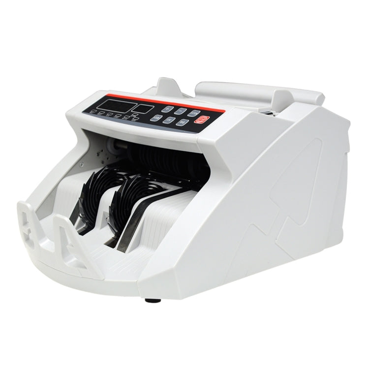 YBC-2108 Paper Currency Counting Money Counter with External LCD Display, Support UV Light & Magnetic Counterfeit Detection / Half-note Dection, AC 110-240V(White)