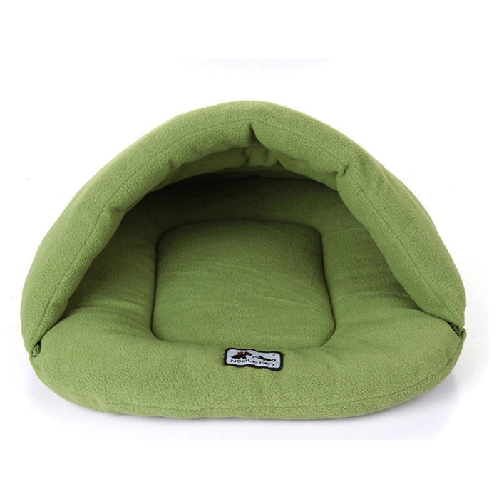 Slipper Shape Polar Fleece Warm Thicken Pet Dogs Cats House Size: M, 48×58×26cm