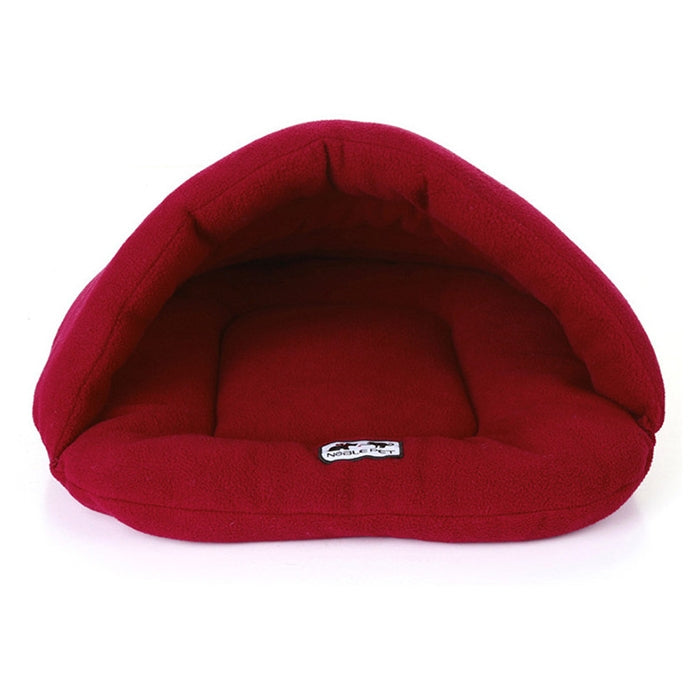 Slipper Shape Polar Fleece Warm Thicken Pet Dogs Cats House Size: M, 48×58×26cm