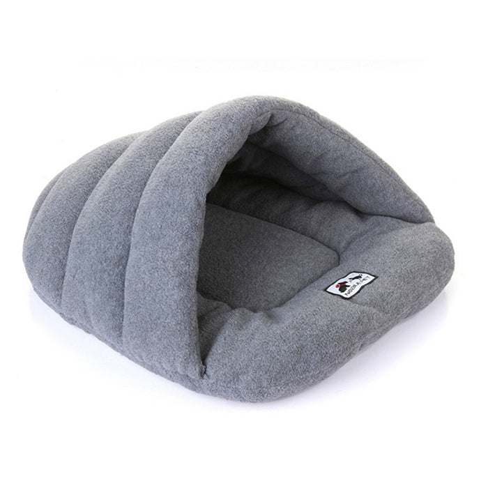 Slipper Shape Polar Fleece Warm Thicken Pet Dogs Cats House Size: S, 38×48×23cm
