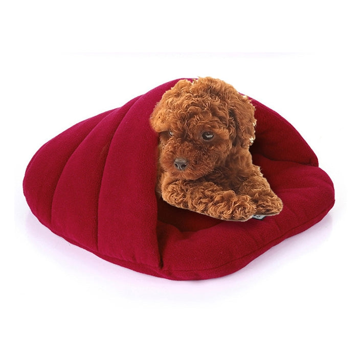 Slipper Shape Polar Fleece Warm Thicken Pet Dogs Cats House Size: S, 38×48×23cm