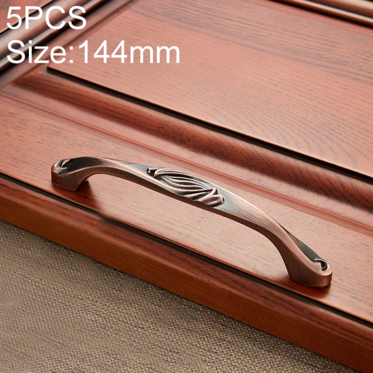 5 PCS 6047-128 Stainless Steel Electroplated Cabinet Handle (Red)