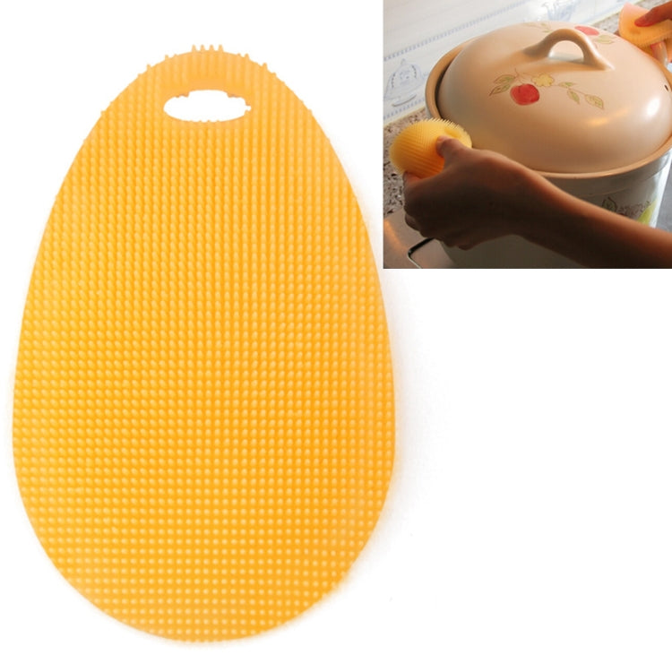Water Drop Style Antibacterial Washing Brush Kitchen Dish Bowl Pot Cleaning Silicone Scouring Pad