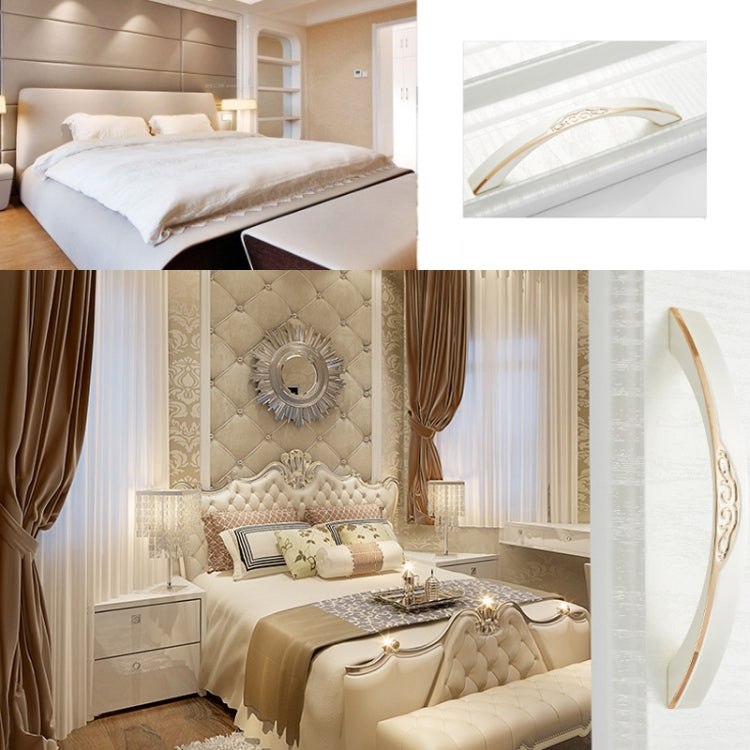 5 PCS 6541-128 Gold + Silver Drawer Cabinet Handle