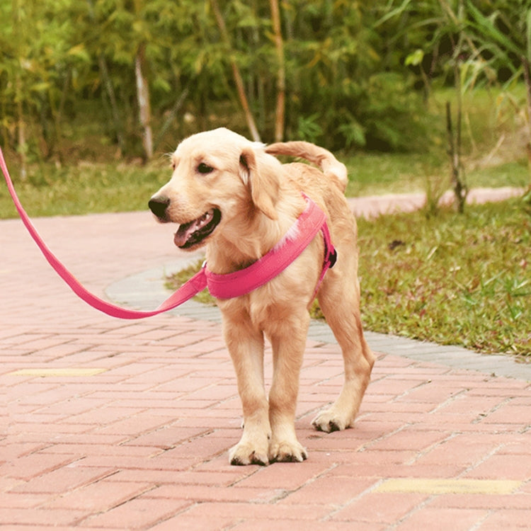 Pet Dogs Nylon Comfortable O-ring A7 Chest Harness Lead Leash, Size: L, Adjustable Range: 68-84cm