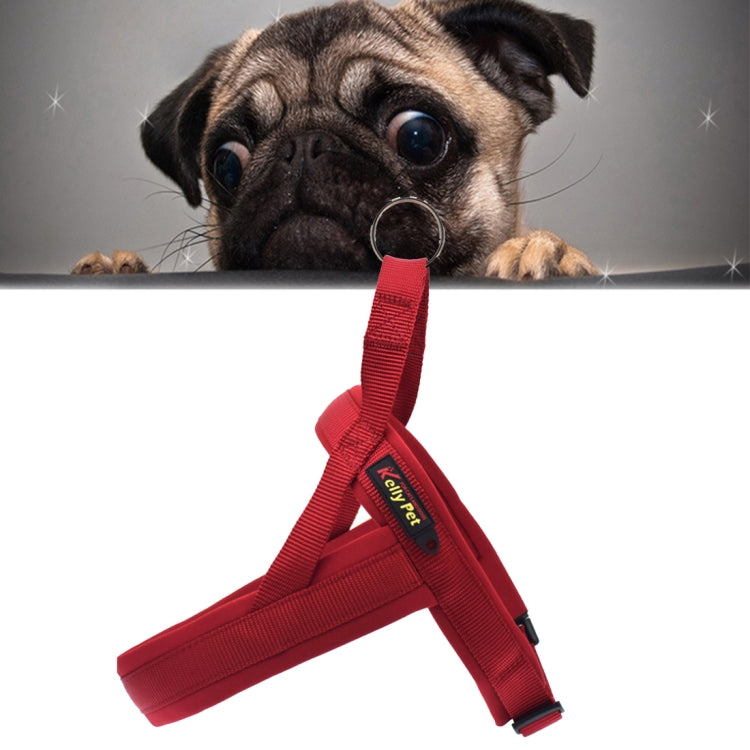 Pet Dogs Nylon Comfortable O-ring A7 Chest Harness Lead Leash, Size: L, Adjustable Range: 68-84cm