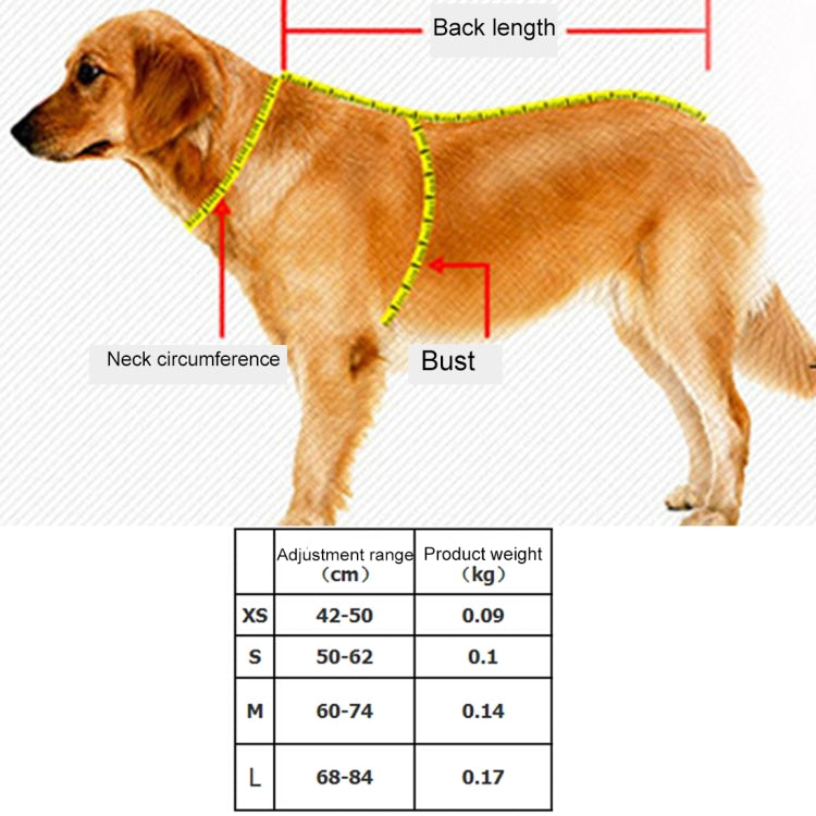 Pet Dogs Nylon Comfortable O-ring A7 Chest Harness Lead Leash, Size: S, Adjustable Range: 50-62cm