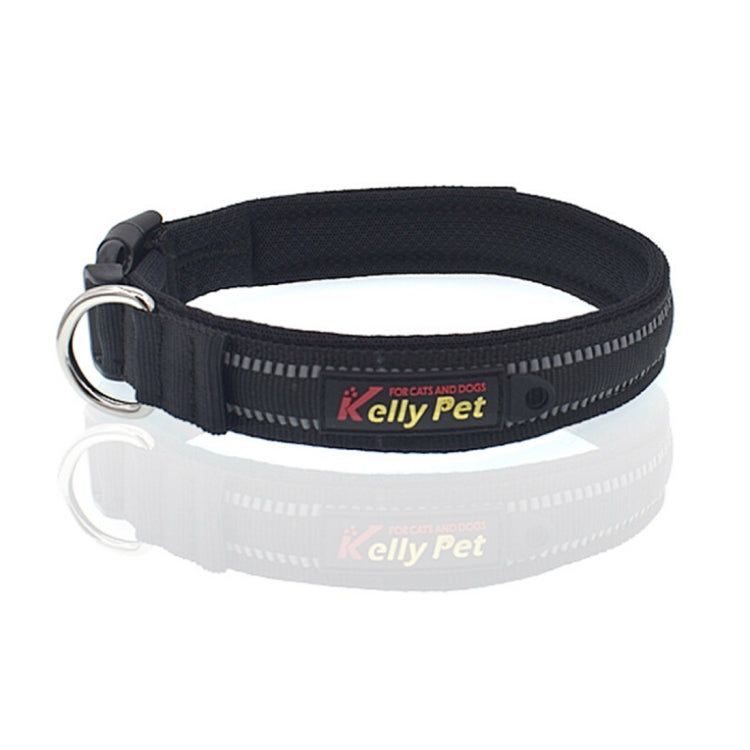 Pet Dogs Polyester Reflective Breathable Pets Collar Traction Lead Leash, Size: M, 2.5*42*47cm