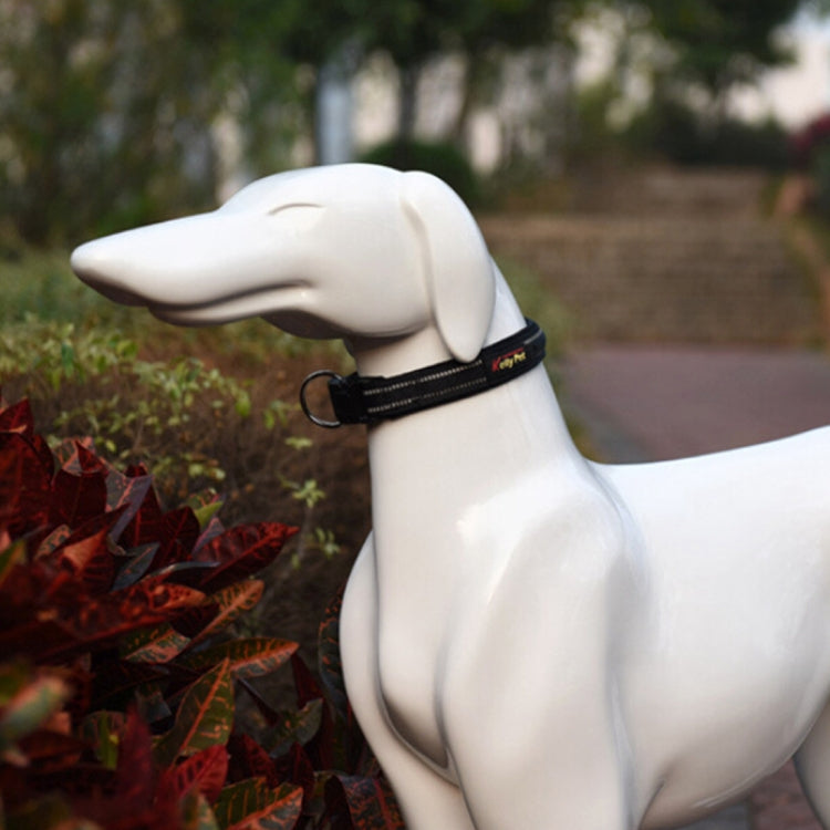 Pet Dogs Polyester Reflective Breathable Pets Collar Traction Lead Leash, Size: M, 2.5*42*47cm