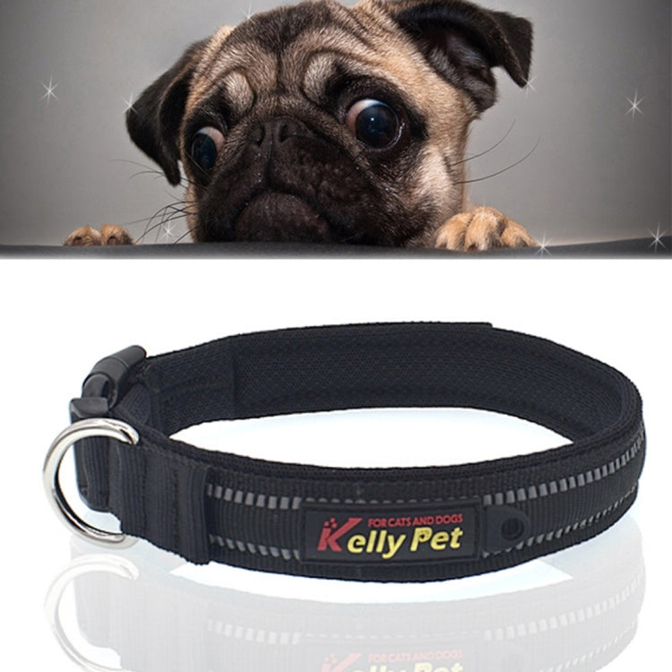 Pet Dogs Polyester Reflective Breathable Pets Collar Traction Lead Leash, Size: M, 2.5*42*47cm