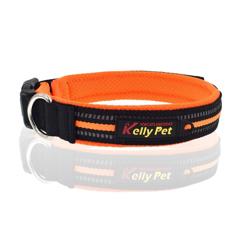 Pet Dogs Polyester Reflective Breathable Pets Collar Traction Lead Leash, Size: M, 2.5*42*47cm