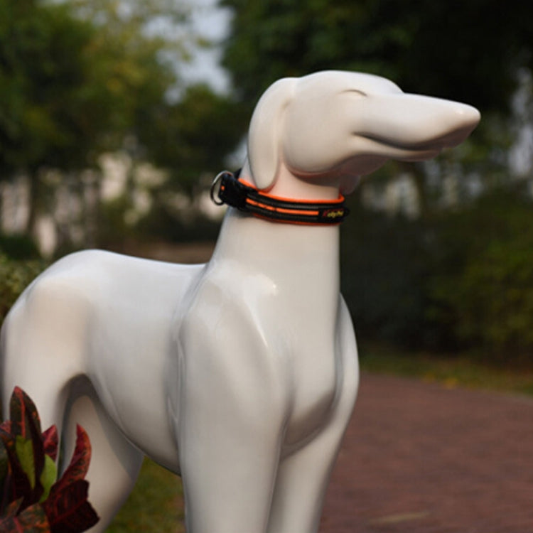 Pet Dogs Polyester Reflective Breathable Pets Collar Traction Lead Leash, Size: M, 2.5*42*47cm