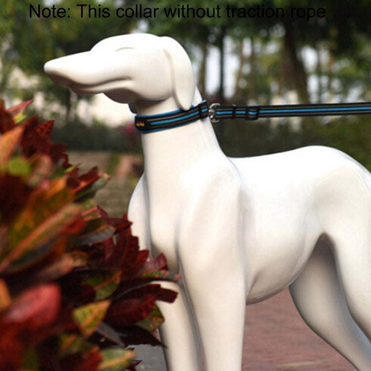 Pet Dogs Polyester Reflective Breathable Pets Collar Traction Lead Leash, Size: L, 2.5*47*54cm