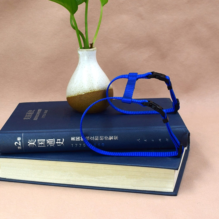 New Style Pet Cats Nylon Chest Strap Traction Lead Leash Collar, Width: 1.0cm, Adjustable Range: 21-34cm