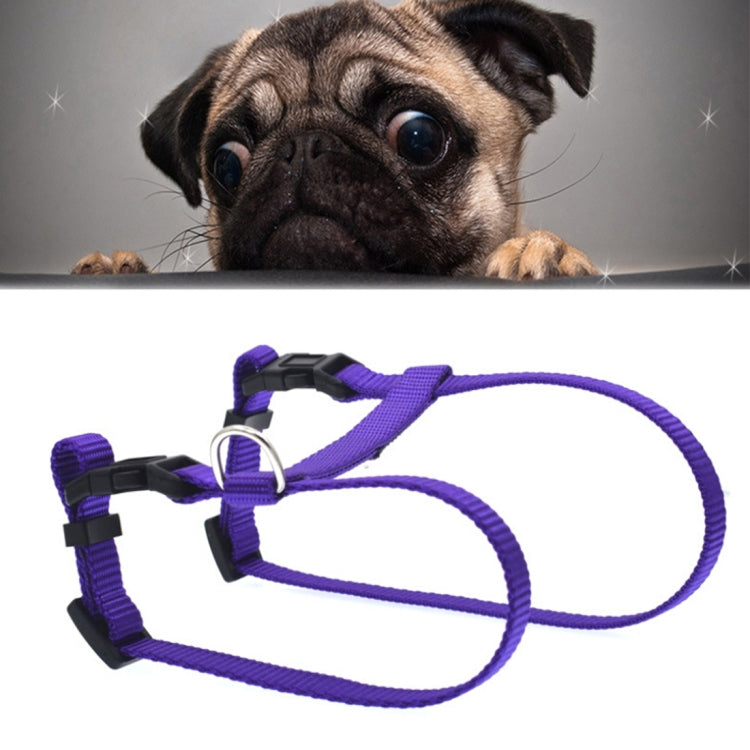 New Style Pet Cats Nylon Chest Strap Traction Lead Leash Collar, Width: 1.0cm, Adjustable Range: 21-34cm