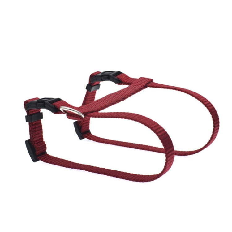 New Style Pet Cats Nylon Chest Strap Traction Lead Leash Collar, Width: 1.0cm, Adjustable Range: 21-34cm