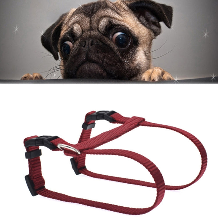 New Style Pet Cats Nylon Chest Strap Traction Lead Leash Collar, Width: 1.0cm, Adjustable Range: 21-34cm