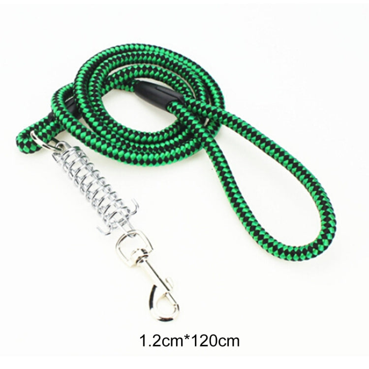 Pet Dogs PP Cruciferae Cushion Round Rope Nylon Neoprene Padding Pets Traction Lead Leash, Size: 1.2*120cm